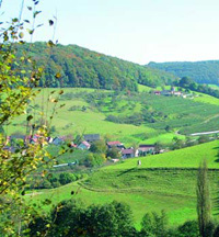 Blick auf die Langenburger Landschaft