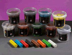 KRAFT Plastillin in 8 verschiedenen Farben